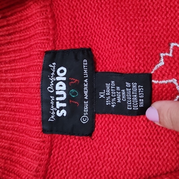 Designers Originals vintage Ugly Christmas Holiday Sweater Vest - Large scottie - Picture 4 of 6